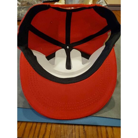 Atlanta Braves Red Baseball Hat Cap Los Angeles AR Sports 1988 New Very Good - Picture 4 of 6